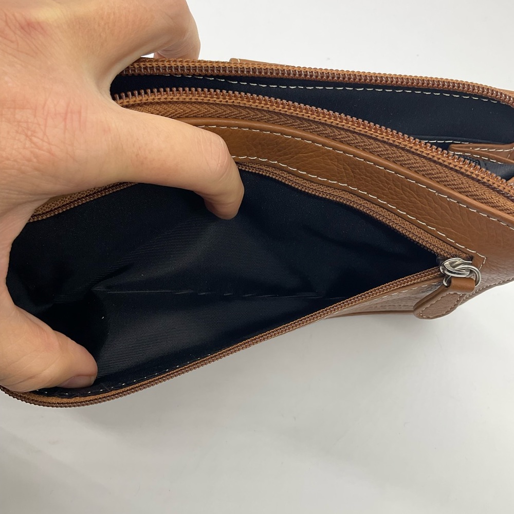 TIGNANELLO BROWN PEBBLE LEATHER WALLET - Picture 4 of 6